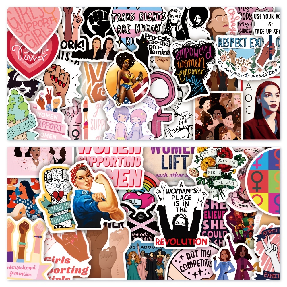 Feminist Stickers Waterproof Pvc Vinyl Stickers For Laptop - Temu