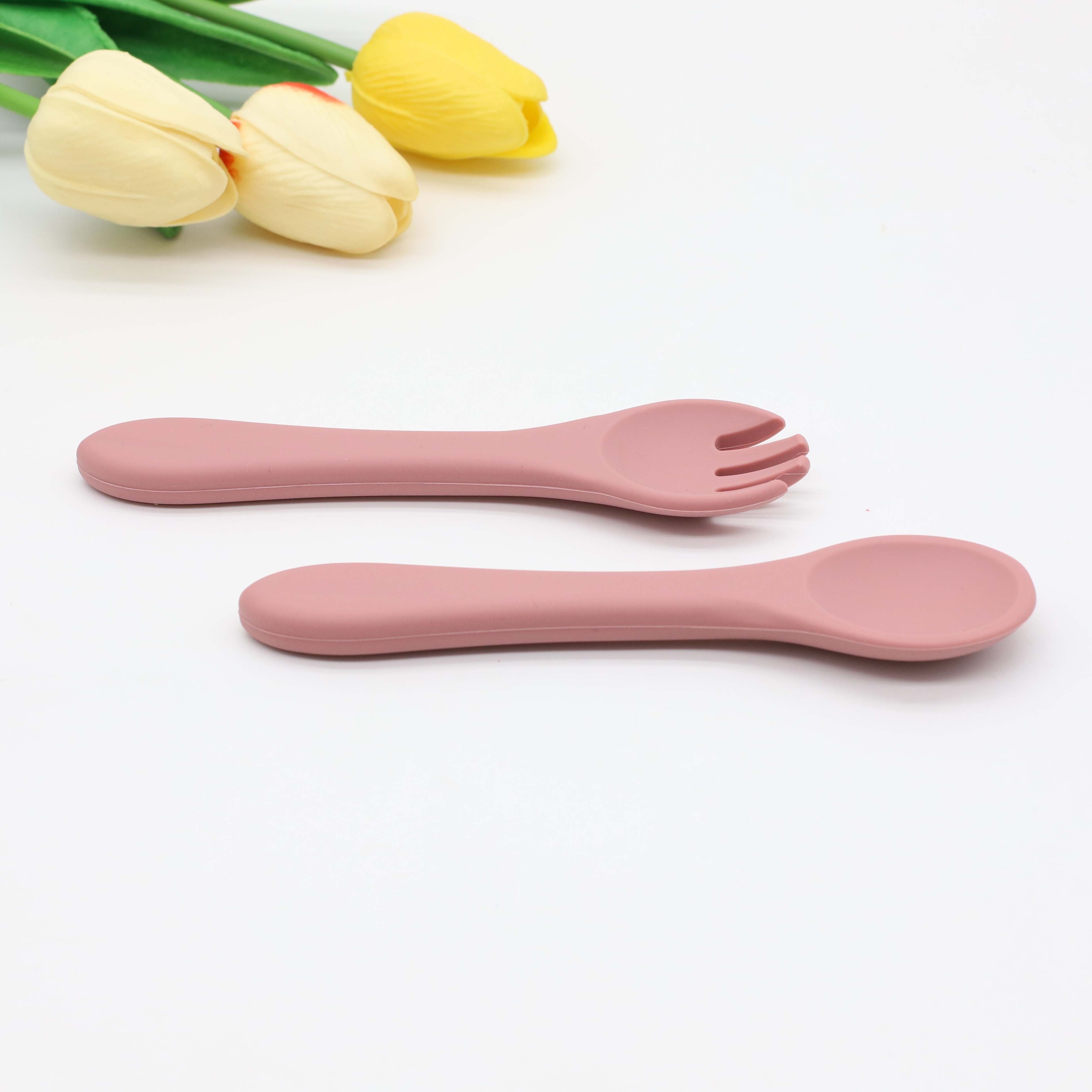 Silicone Training Tableware, Silicone Safety Cutlery