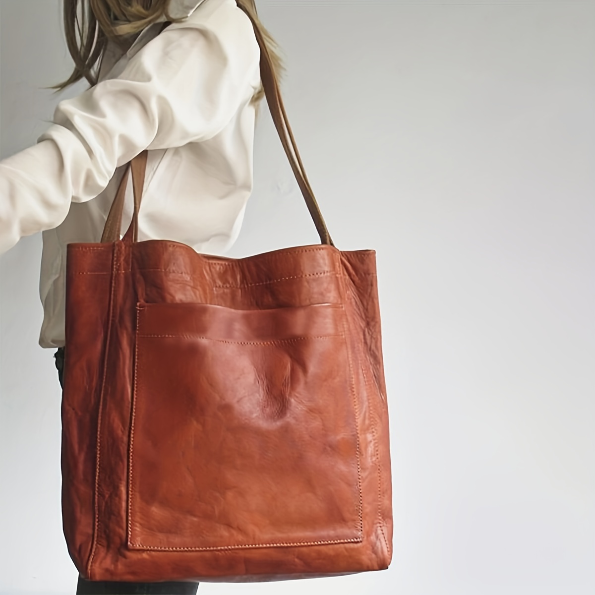 Stylish Dark Brown Leather Purse