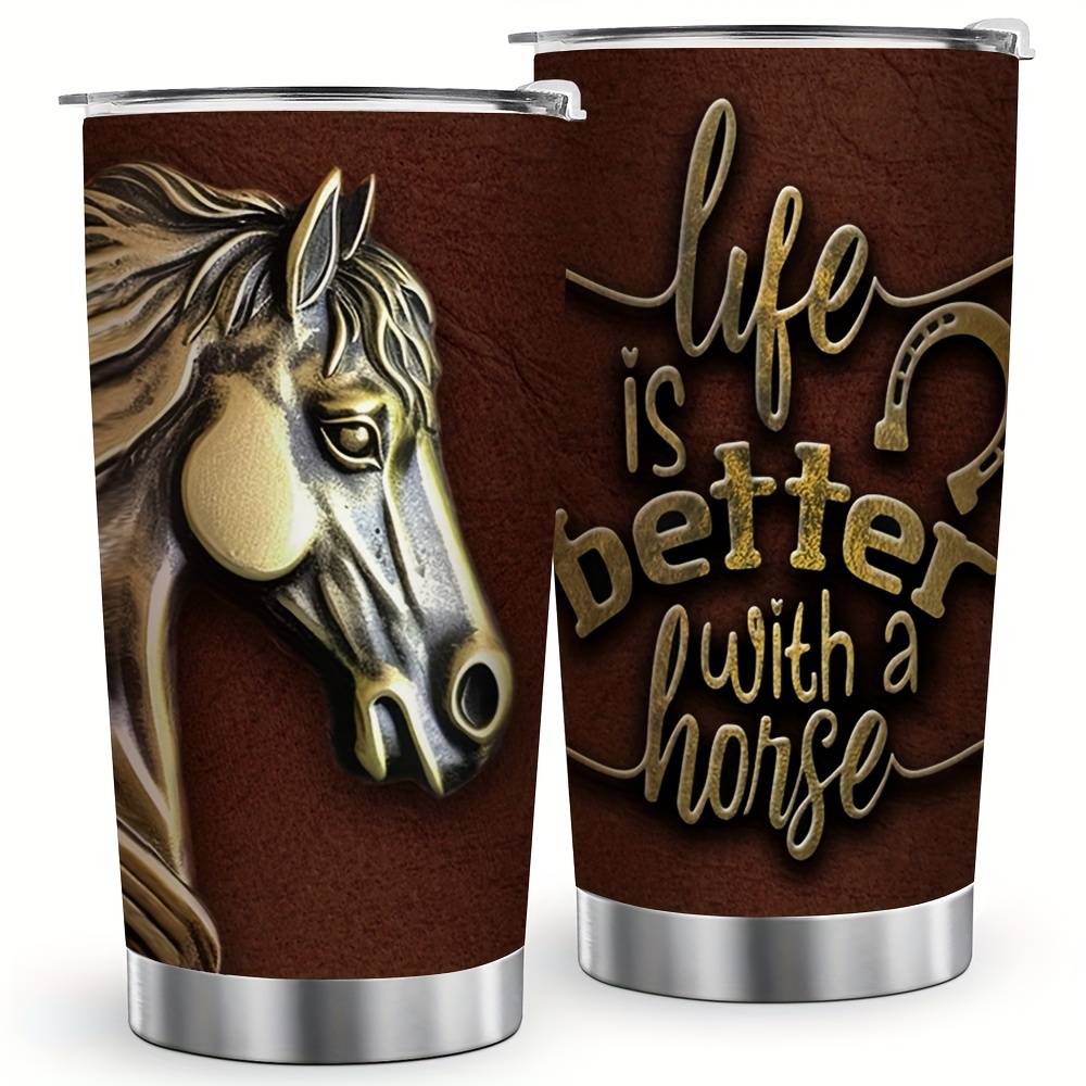Hobby Horse Hobby Horse Horsing Horse Gift Water bottle with straw