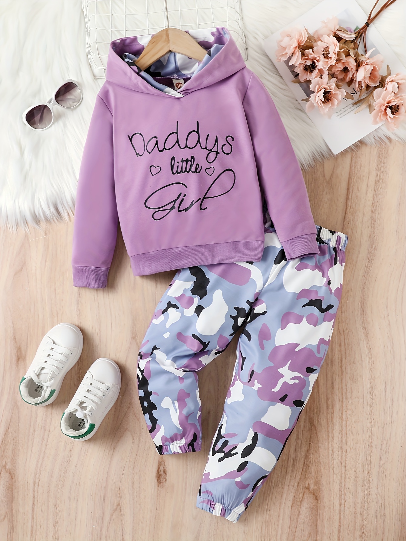 Baby Girls Letter Graphic Hoodie Long Sleeve Pullover Temu