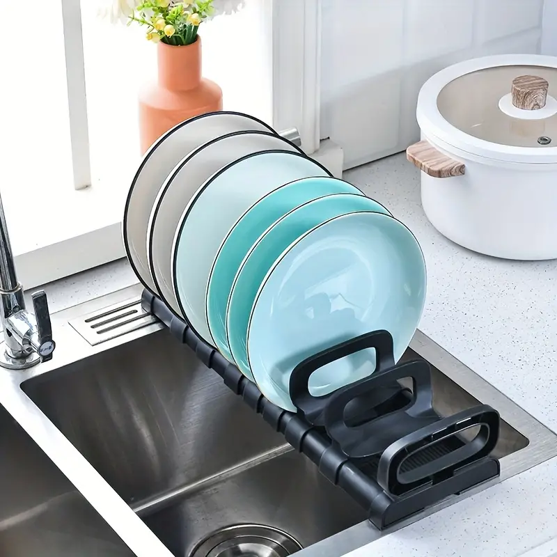 Single Layer Cupboard Dish Rack, Small In-cabinet Shelf, Sink Draining  Basket, Pp Plate Organizers, Pot Lid Holders, Cooking Dishs Holder Stand  Organizer, Kitchen Accessories - Temu