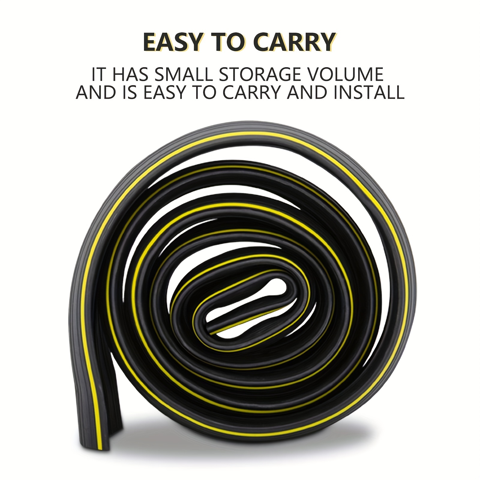 Prevent Trip Hazards With This Heavy Duty Cable Protector Cord Cover For  Home, Office, Or Outdoor Settings! - Temu