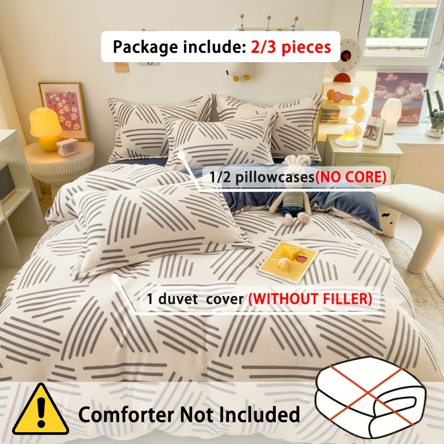 Fleece single best sale duvet set