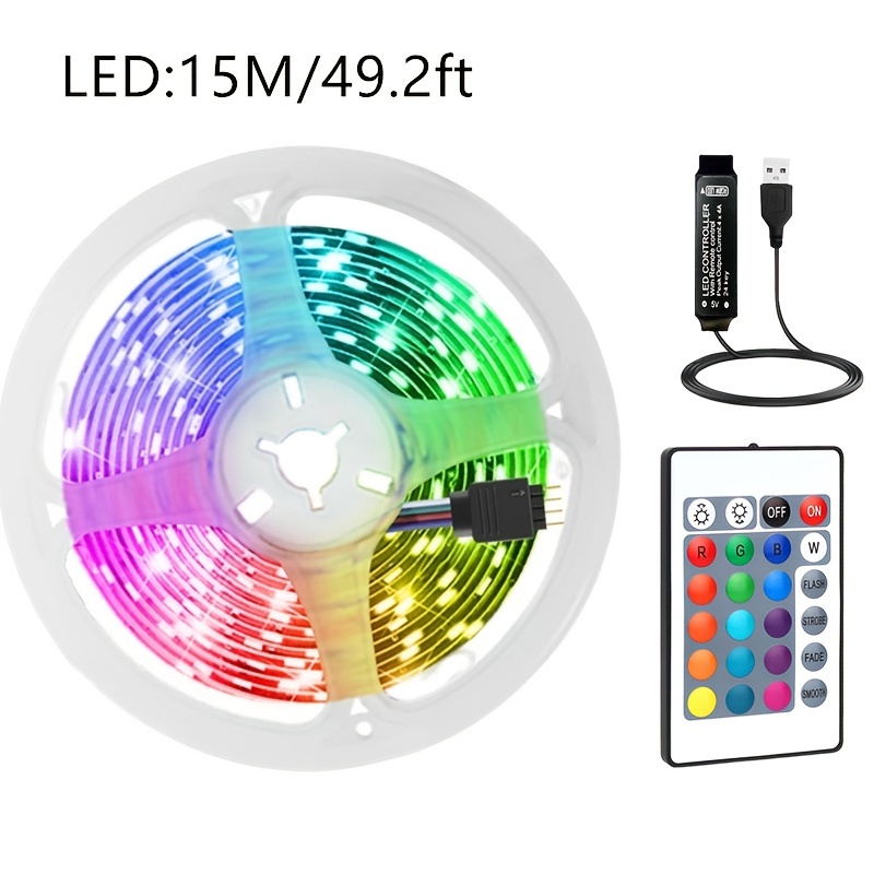 Tira LED multicolor RGB de 5 m, para exterior