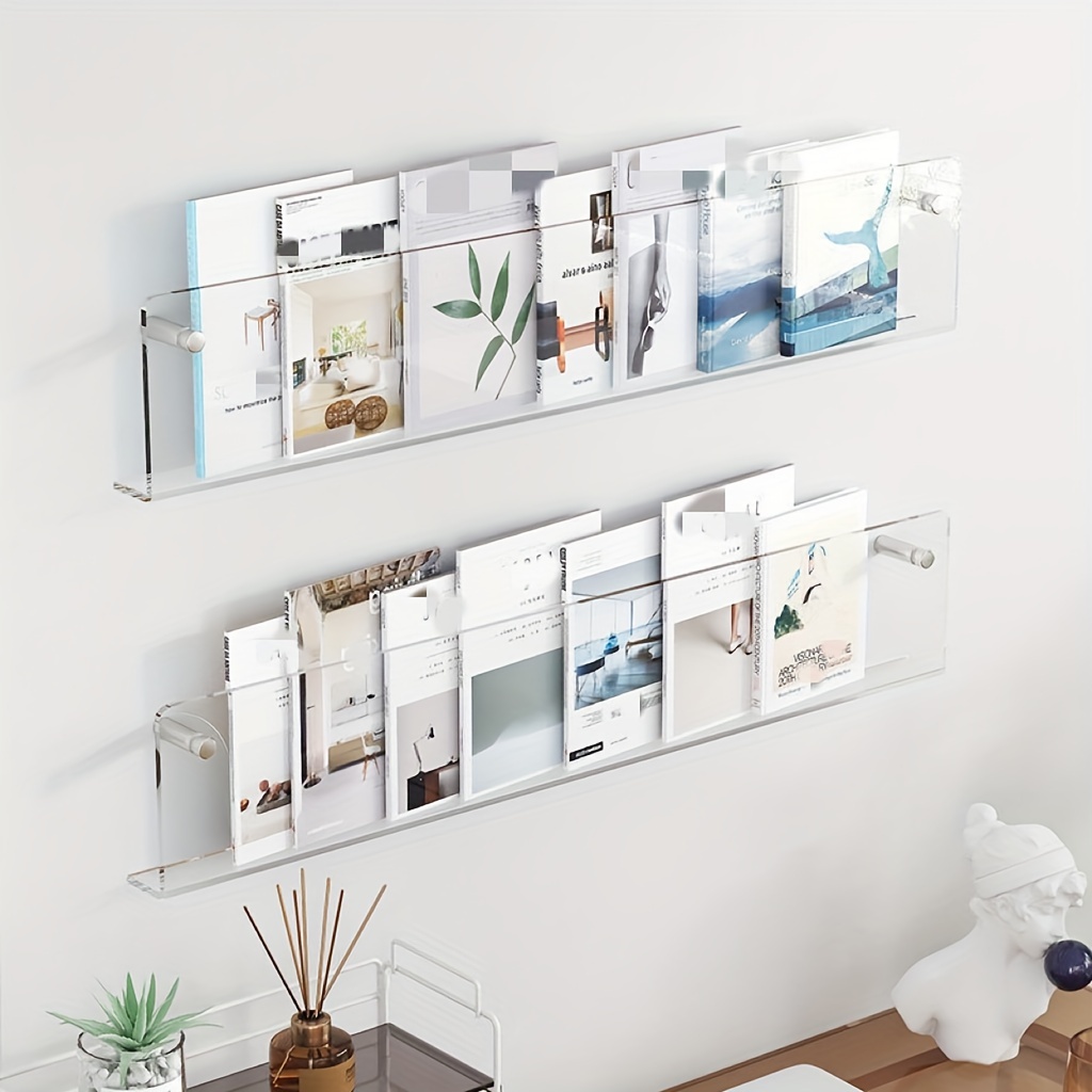 Acrylic Wall Shelves Wall Mounted Storage Racks - Temu