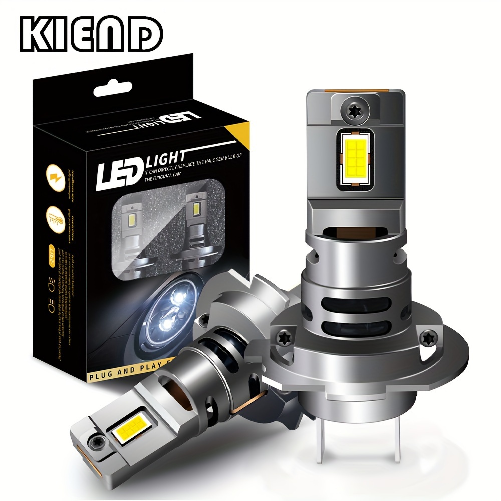 KaiDengZhe H7 LED Ampoule de Phare, 2024 Dernière Mise à Niveau H7 LED  Ampoule Avec 30 Puces LED CSP, 6000K, 18000 lm, 600% Plus Lumineuses,  Ampoules