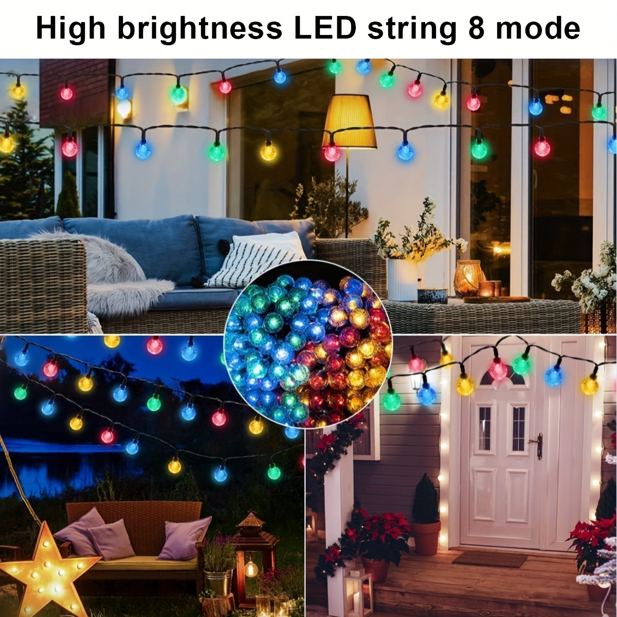 Minetom Guirlande Lumineuse En Forme De Globe En Cristal à