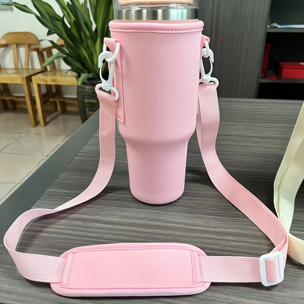 1pc Adjustable Water Bottle Holder With Strap For Stanley, Universal  Tumbler Sleeve Sling Bag For 40-128oz Water Bottle