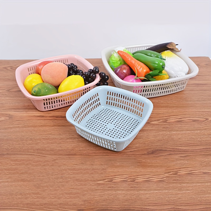 4-Pack Mini Plastic Baskets for Shelf Storage Organizing, Durable and Reliable Folding Storage Crate, Ideal for Home Kitchen Classroom and Office