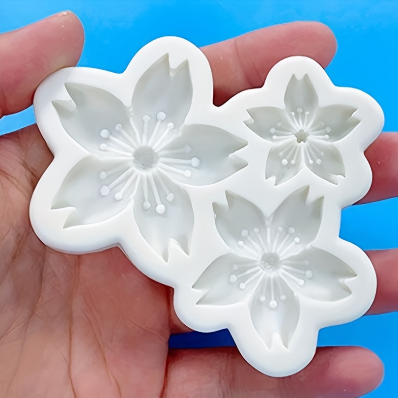 Flower Chocolate Mold 3d Silicone Mold Cherry - Temu