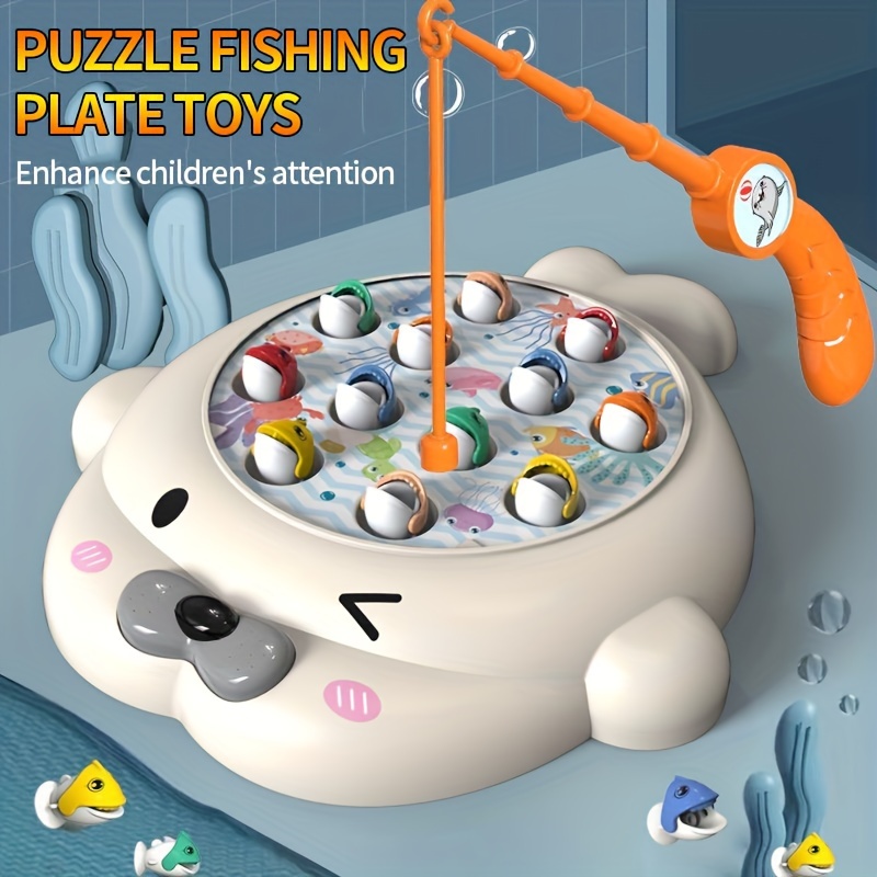 Kids Fishing Pole Set Children's Fishing Toys Beginner's Puzzle Fishing Gear  Parent-child Interactive Toy Children