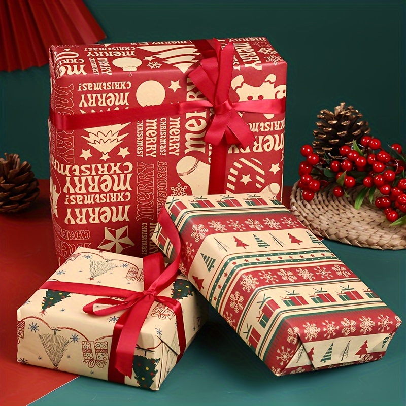 Christmas Gift Wrapping Paper Navidad Christmas - Temu