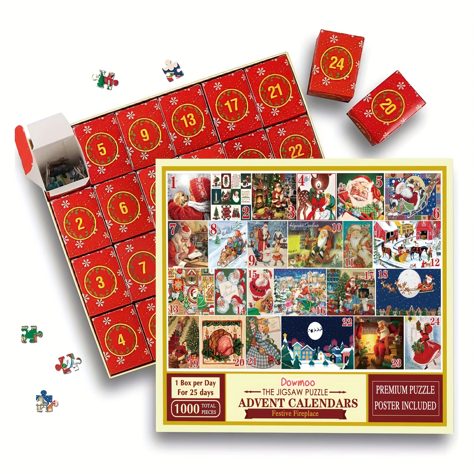 Acheter Calendrier de l'Avent de Noël Puzzle Boîte aveugle Cadeau