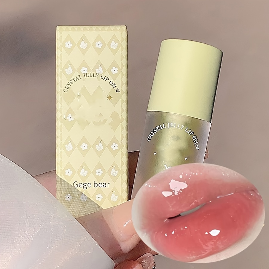 Peach Flavor Water Glow Crystal Jelly Lip Plumping Gloss