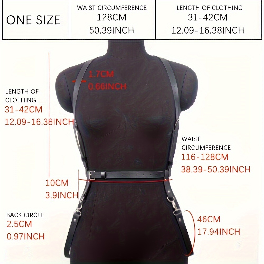 BODIY Punk Waist Harness Belt Fashion Body Chain Black Goth Rave Adjustable  Body Jewelry for Women and Girls : Clothing, Shoes & Jewelry 