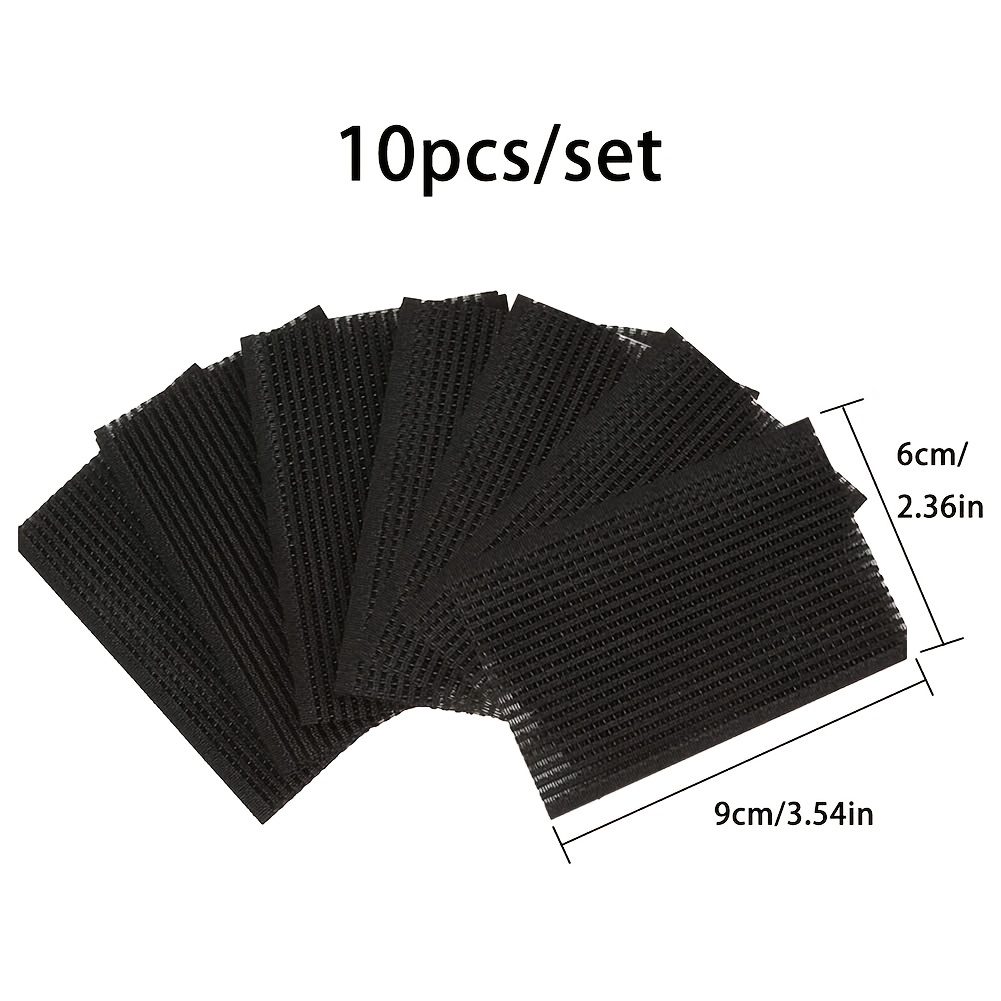 10Pcs Colorful Magic Bangs Hair Pad Seamless Hair Fringe Stickers