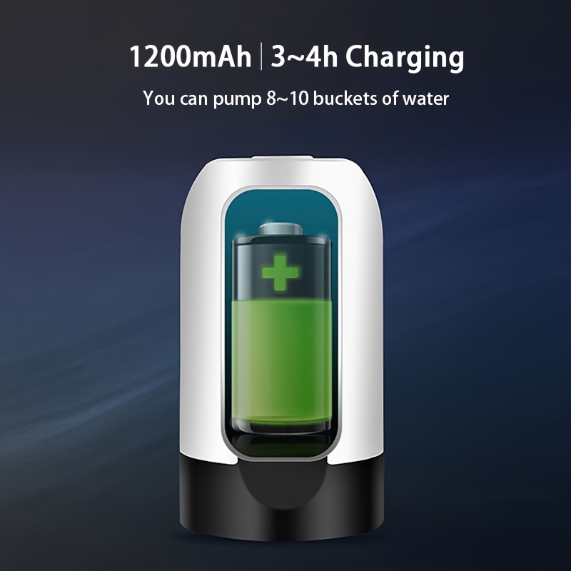 Trendbox Distributeur de pompe à eau électrique portable de 18 litres avec  interrupteur marche/arrêt, fonctionne à piles pour bouteille d'eau, fêtes,  maison (avec batterie) : : Maison