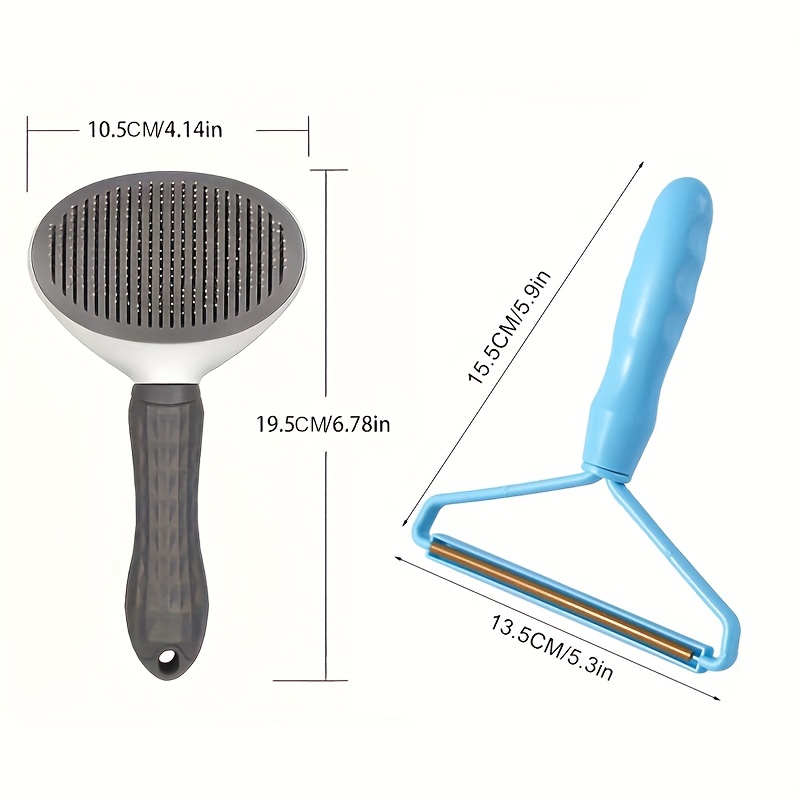 Pet Hair Removal Comb Combination Pet Hair Removal Comb Plus Temu