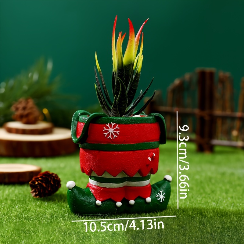 1 Pack New Christmas Flower Pot Ornaments Pot Ceramic Plant Pot