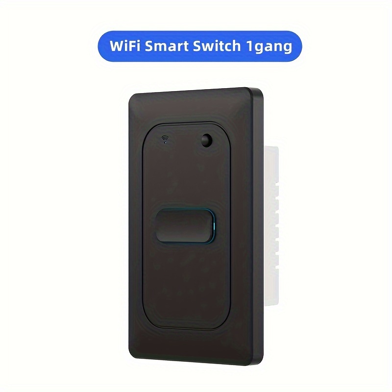 Interruptor Inteligente Táctil Wifi 1pc, No Requiere Cable Neutro