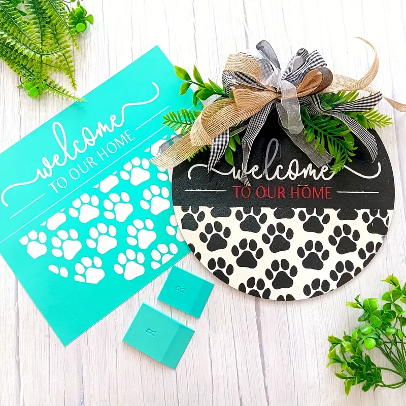 Alinacutle Welcome To Our Home Reusable Silk Screen Stencils - Temu
