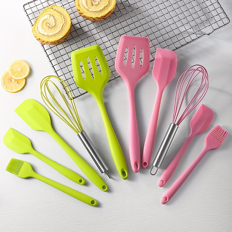 Cooking Utensils Set, Kitchen Baking Tools, Easy To Clean Cooking Utensils,  Non-stick Surface, High-temperature Resistant Spoons For Baking, Cooking,  Kitchen Utensils, Apartment Essentials, College Dorm Essentials, Back To  School Supplies - Temu