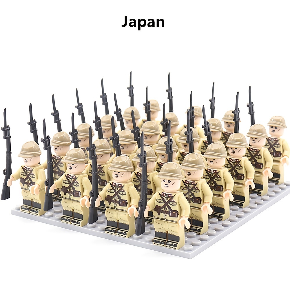 24pcs ww2 british soldiers discount minifigures compatible lego ww2 soldiers