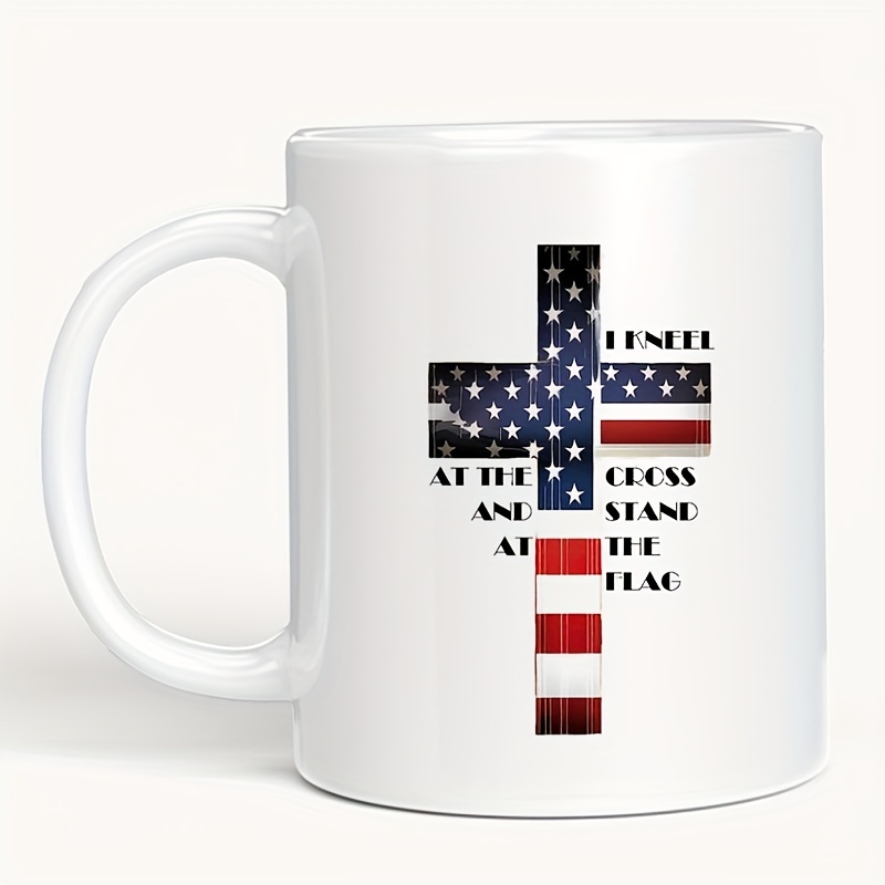 Mug Coffee Mug Usa Flag Novelty Cup For Women Men Usa Flag Travel Mug Gift  - Temu