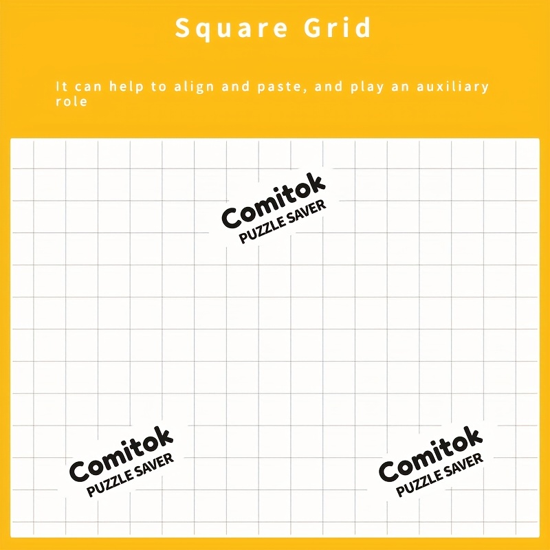 Feuilles de colle pour 6 x 1000 puzzles, 36 feuilles d'économie de puzzle,  à décoller et à coller, économiseur de puzzle sans stress et sans désordre,  feuilles d'autocollants transparentes pour puzzle 