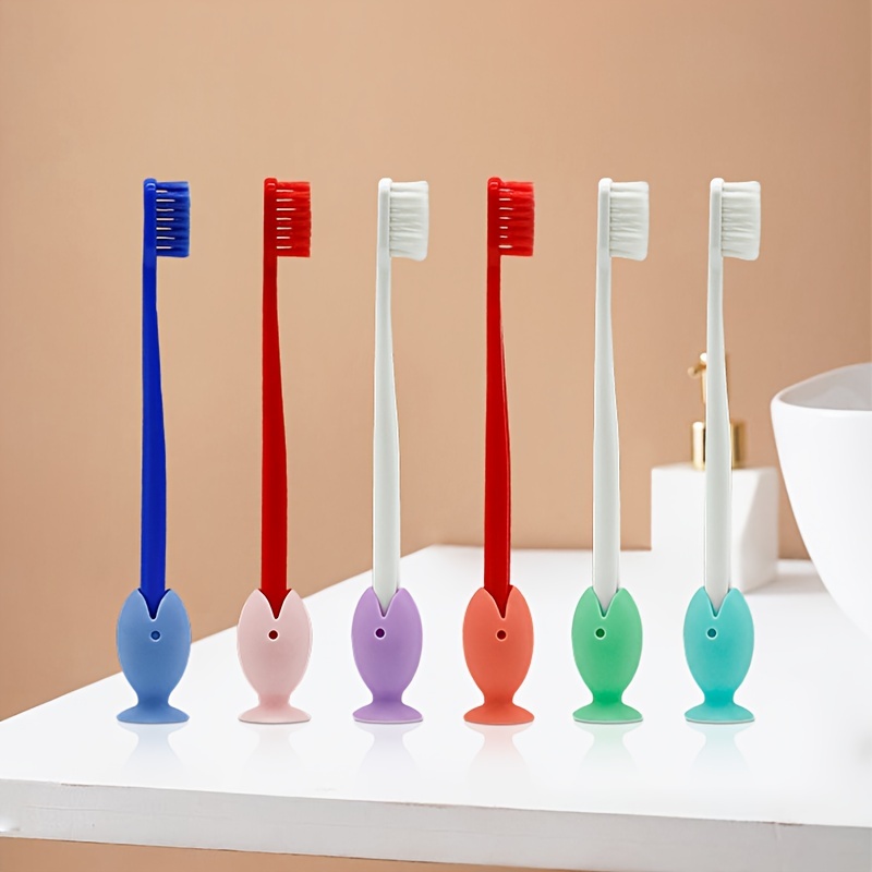 Tooth Brush Holders For Bathroom, Silicone Toothbrush Holder