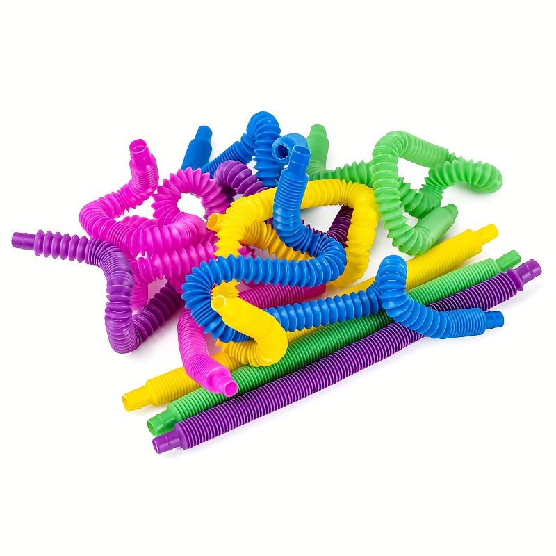 Juguetes sensoriales de tubos, juguetes para niños pequeños con habilidades  motoras finas, juguetes para niños sensoriales y juguetes de aprendizaje  Adepaton LRWJ287-2