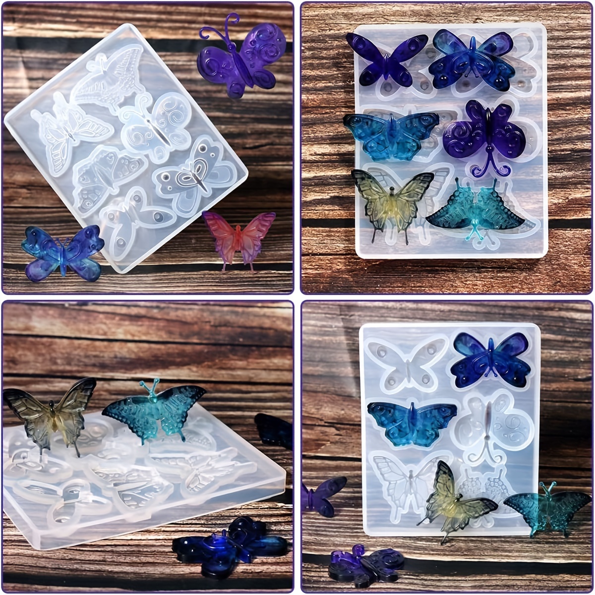 Butterfly Resin Molds - Small Pendant Silicone Molds for Casting