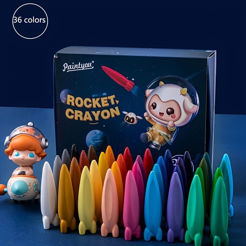 12/24pcs Peanut Crayons, Colorful Washable Crayons, Non-Toxic Crayons,  Coloring Art Supplies Christmas, Halloween, Thanksgiving Gift