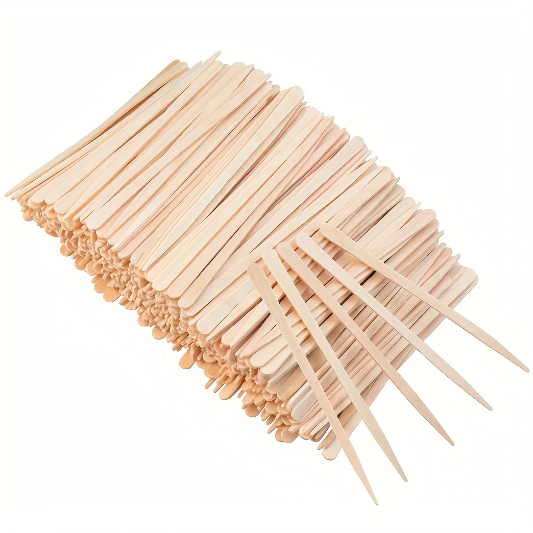 1200Pcs Wooden Wax Sticks Small Wax Spatula Eyebrow Wax Sticks for