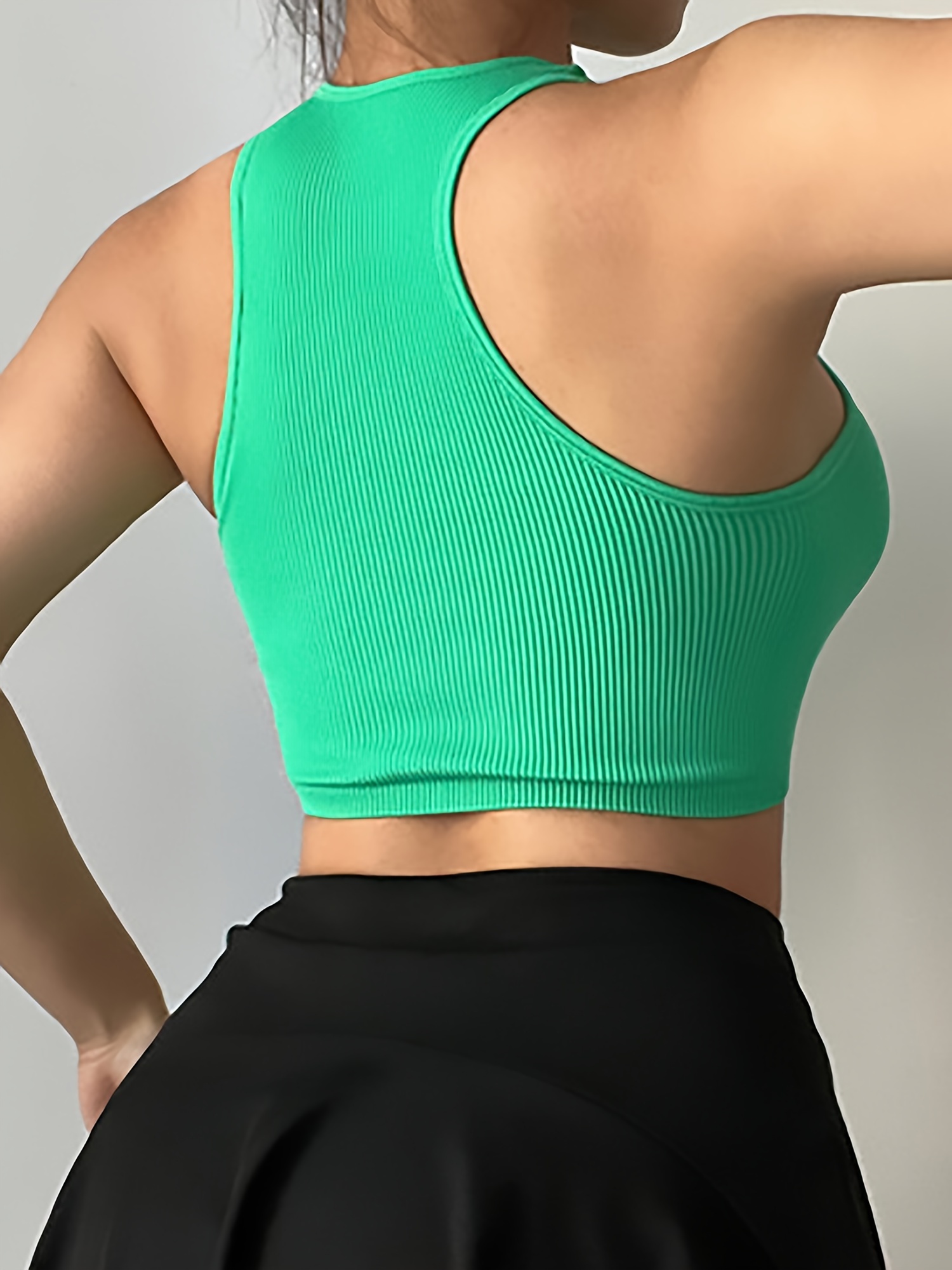 Dark Teal Green Cropped Camisole Top