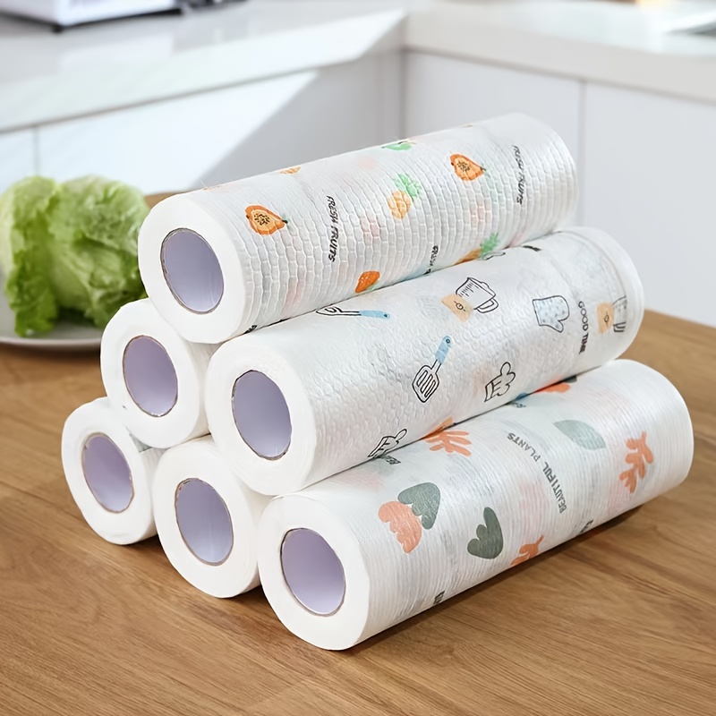 Buy 1 Roll Household Cleaning Kitchen Paper Disposable Washcloth: Lowest Price + Free Shipping