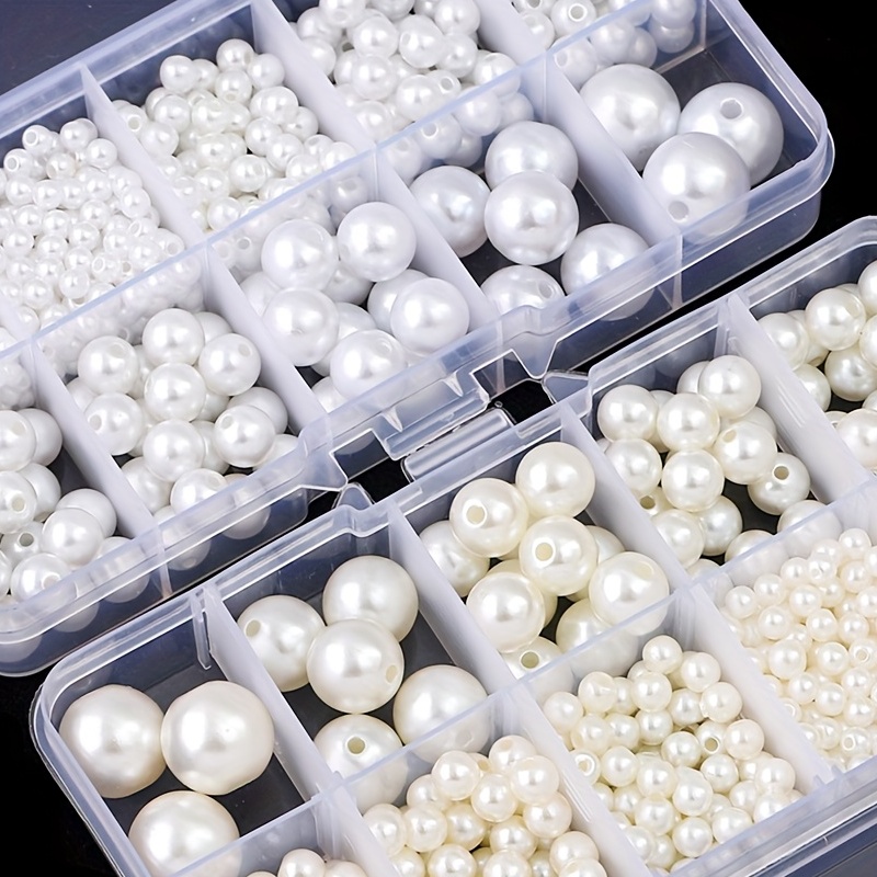 Imitation Pearls Beads Loose Round Beads For Jewelry Making - Temu