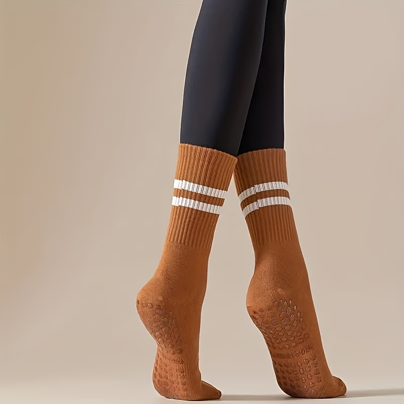 Professional Non slip Yoga Socks Breathable Striped Sports - Temu Canada