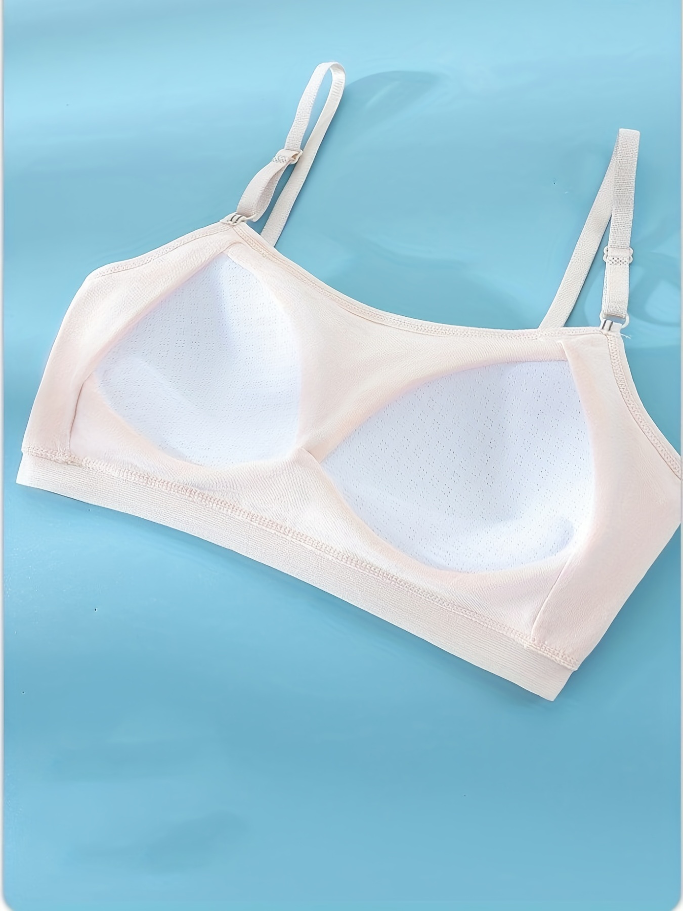Seamless Girls Training Bras for 8-12 Years Old, Small A Cup, 2 Gift Packs