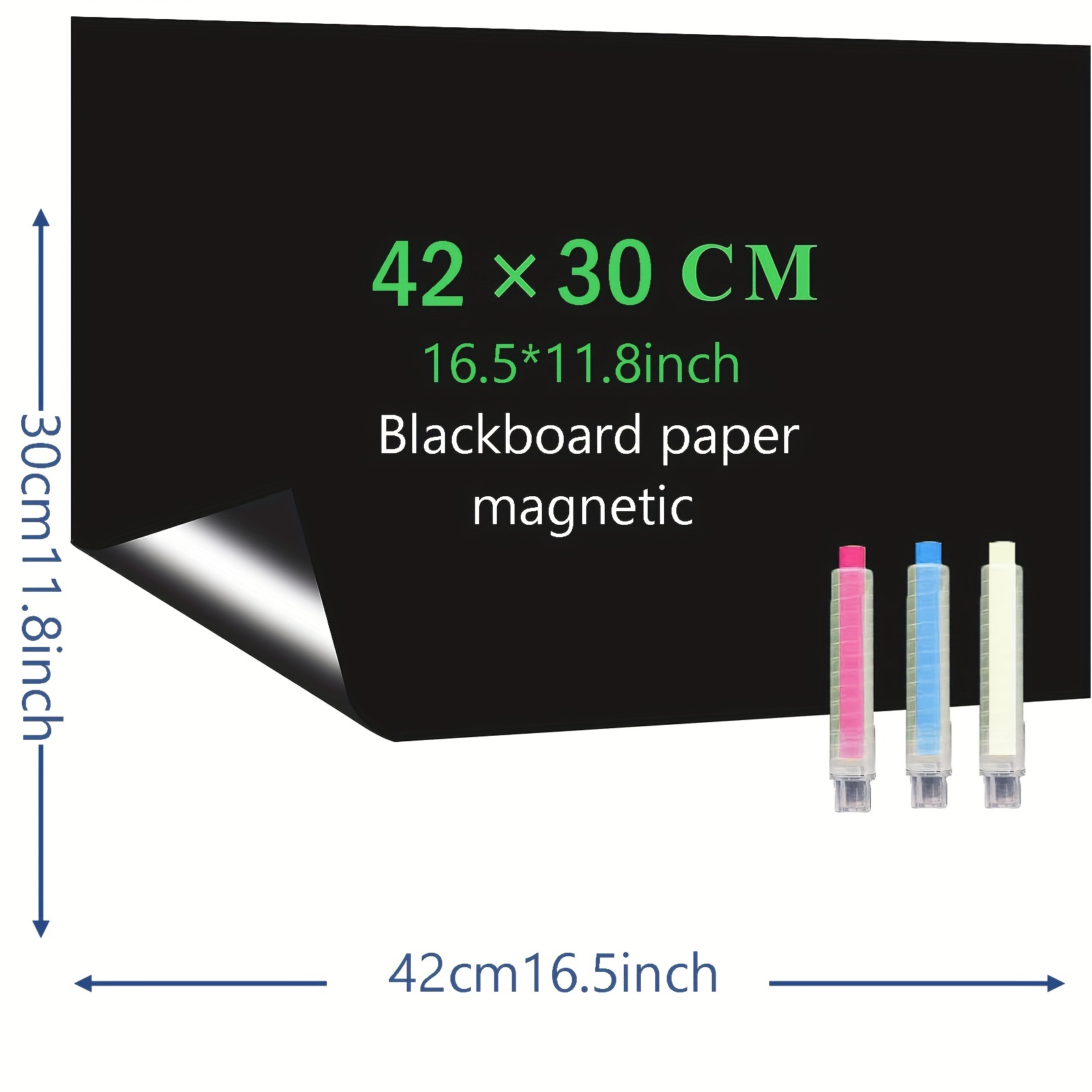 Tableau magnétique Noir 40 x 60 cm