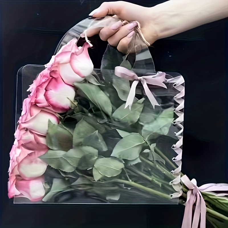 Flower Bouquet Gift Bag - Temu