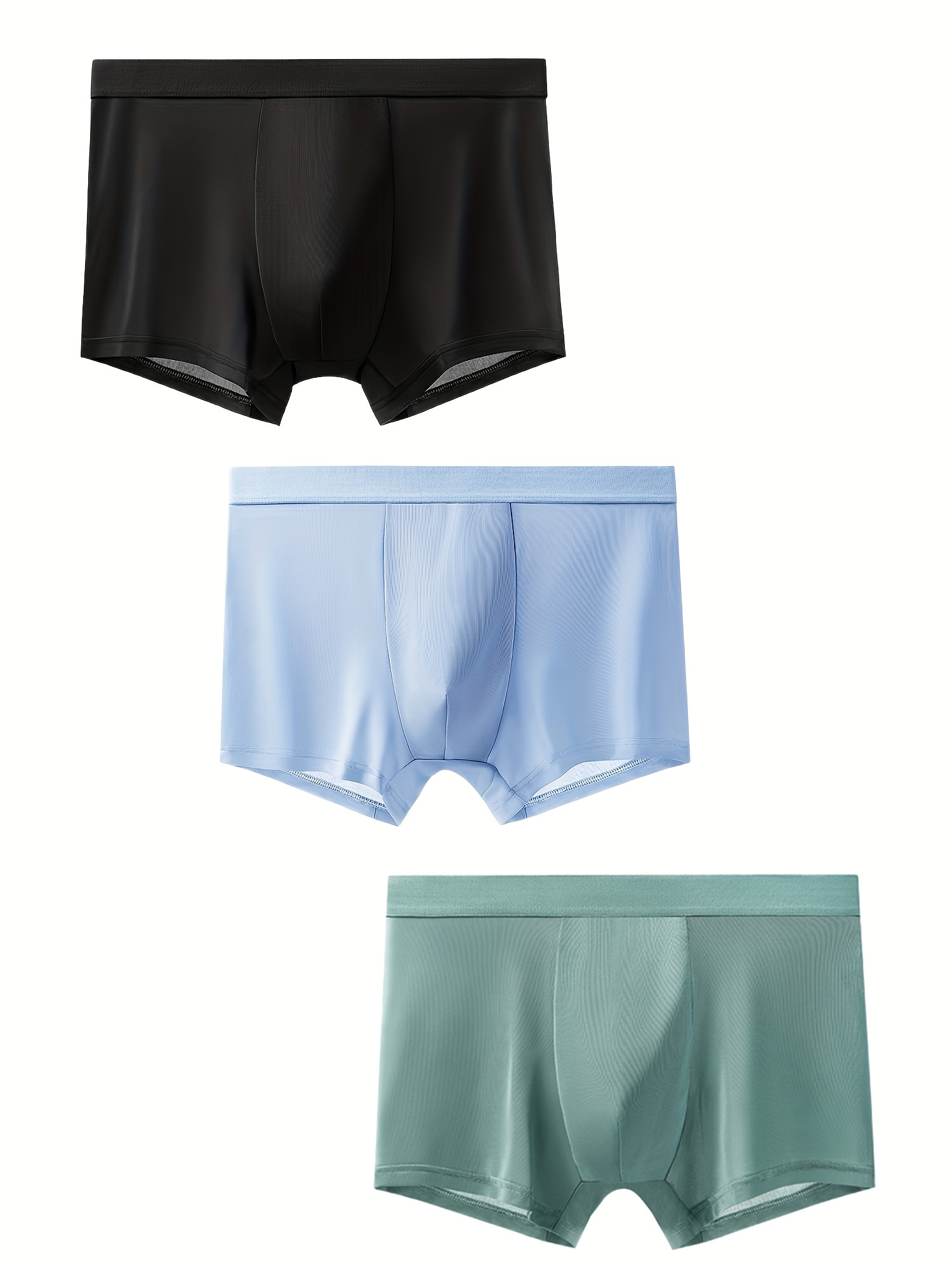 Ramses - Men's Sheer Mesh Boxers with Satin Trims and Sexy