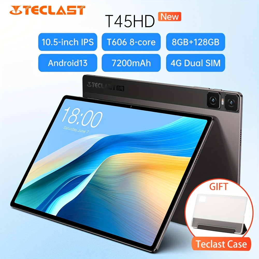 TECLAST T45HD Tablette Tactile 10,5 Pouces Android 13, 16GB RAM +