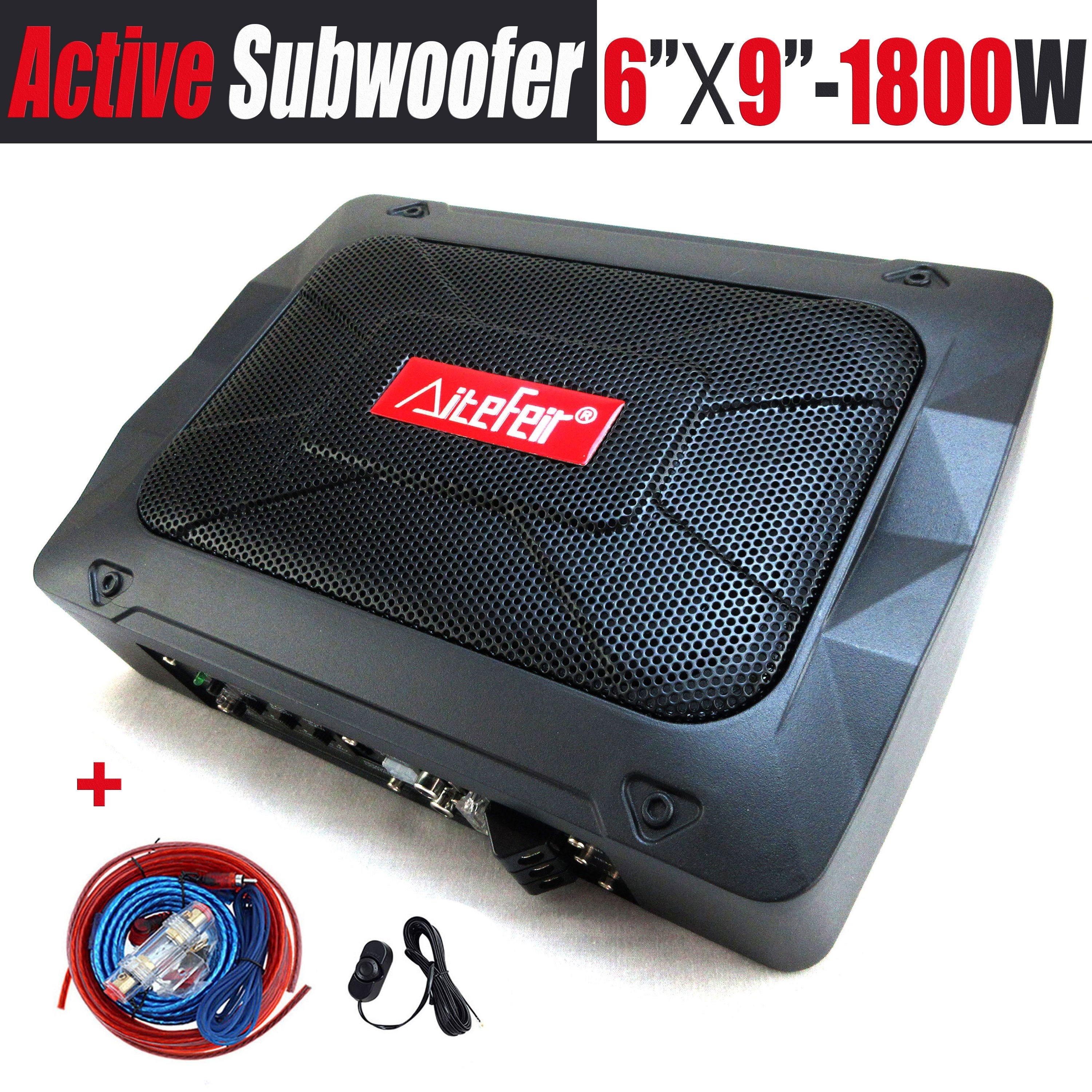 Car seat Sub Woofer Active Powered Amplifier Bass Enclosed - Temu