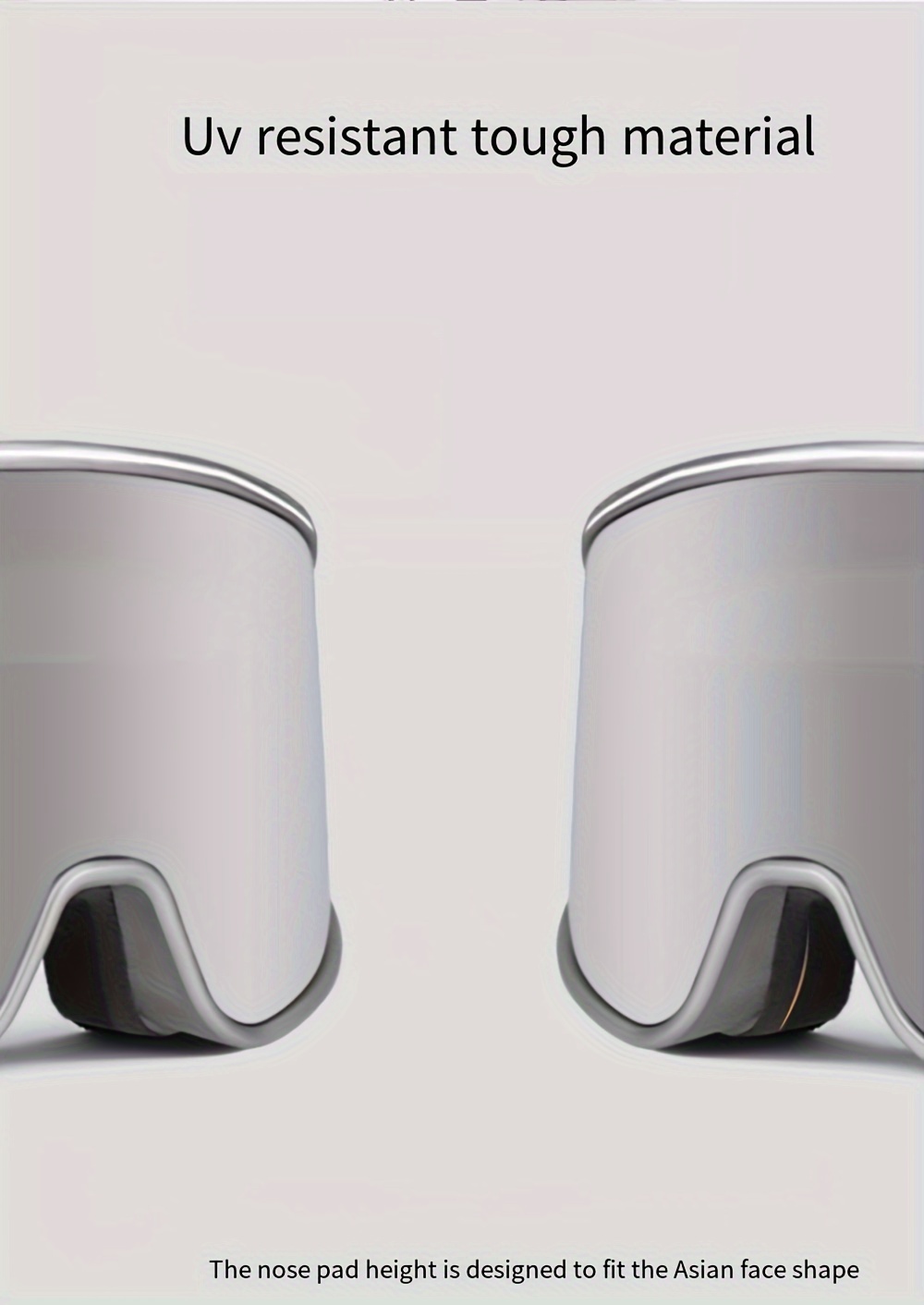 Ski Goggles, Double Layer Anti Fog Large Cylindrical Ski Goggles for Outdoor Training