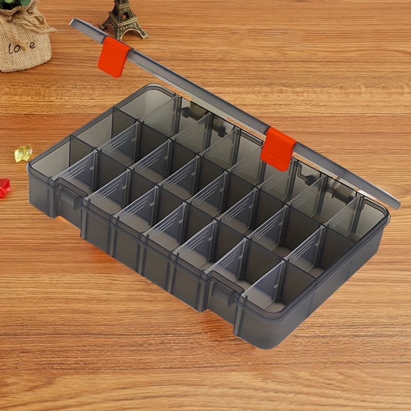 1pc Blue Clear Parts Box, Portable Small Tool Organizer Box, Plastic  Household Screw Storage Box, Electronic Accessories Box, Garage Tool  Storage Box