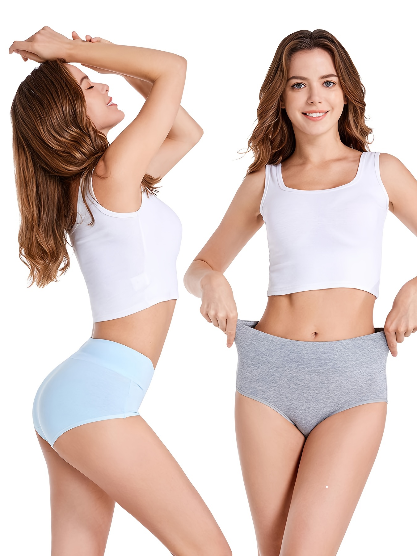 Cotton Panties Seamless Women High  Cotton Tummy Control Underwear - Seamless  Women - Aliexpress