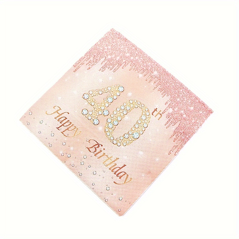 TOPWAYS Rose Or serviette papier décoration anniversaire 40 ans, 40 Pièces  papier serviette de table serviette vaisselle jetable pour deco anniversaire  40 ans Fille Femmes (Anniversaire 40) : : Cuisine et Maison