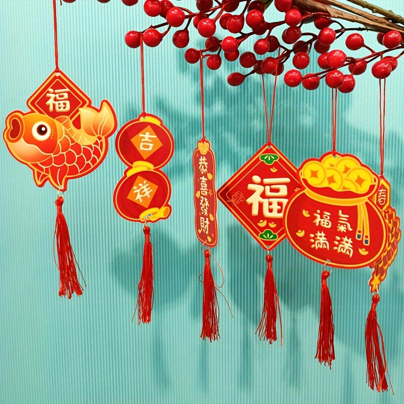 Chinese New Year Decorations 2024 Year Of Dragon Pendant - Temu